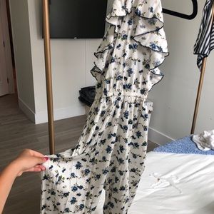 Floral ruffled jumpsuit